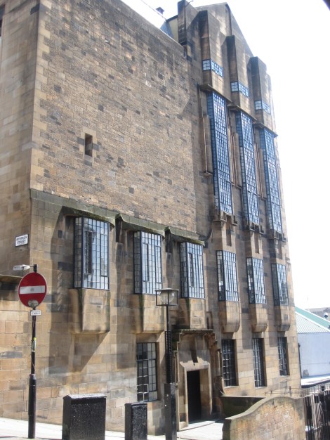 Western face of the Glasgow School of Art