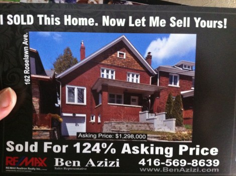 This sort of thing comes in the mail daily from local real estate agents. Jerks.