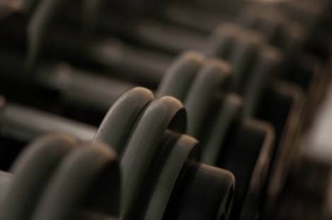 Work that discipline muscle! "Dumbells" by Garen Meguerian on Flickr